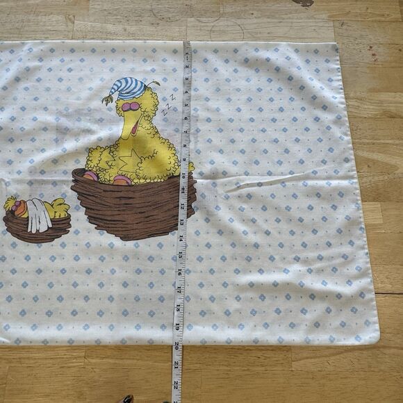 Sesame Street Big Bird Bert & Ernie 2-Sided Pillowcases Standard X2 Vintage 70’s - Picture 11 of 11